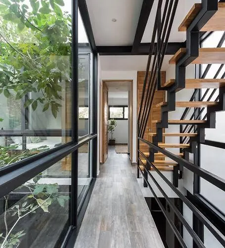 Chic Townhouse With Private Pool And Rooftop View Hébergement de vacances Tulum