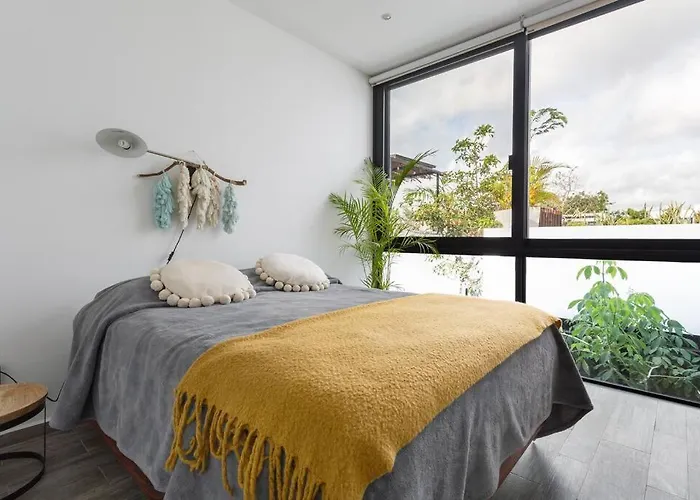 Chic Townhouse With Private Pool And Rooftop View Hébergement de vacances Tulum